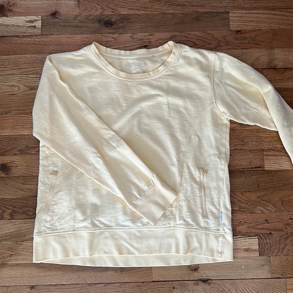 Orvis Sweater Crew Top Zipper Pockets Cotton - Picture 3 of 5